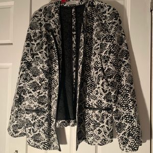 Kaspar Black and Ivory Blazer Size XL